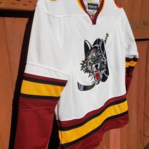 Reebok CCM AHL Chicago Wolves Stitched Jersey Youth L/XL American Hockey League